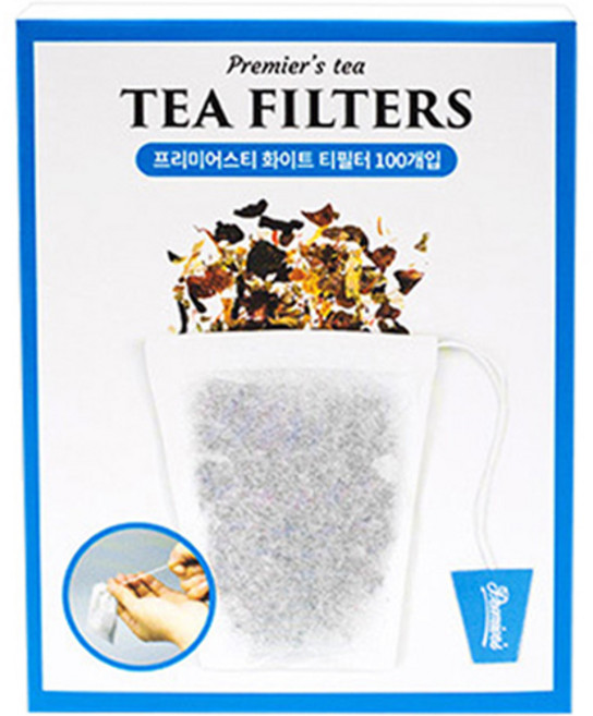 프리미어스 티필터, 화이트, 100개