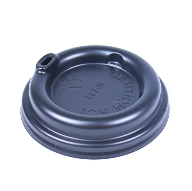 타공 검정 테이크아웃 컵뚜껑 85mm, 머그리드형, 100개입, 1개