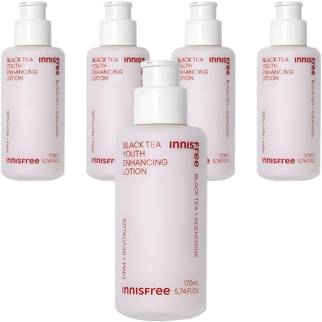 이니스프리 New 블랙티 유스 인핸싱 탄력 로션, 170ml, 5개