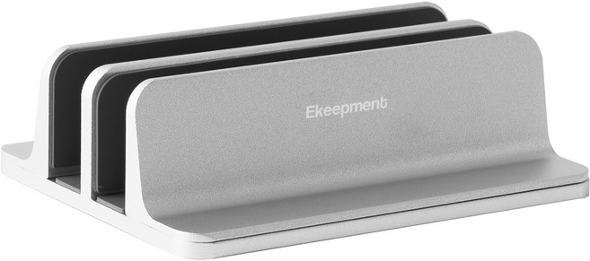 이킵먼트 노트북 수직거치대 EKMT-VS2, Silver, 1개