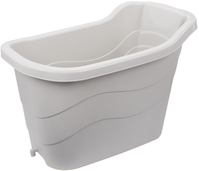 코멧 홈 스파 테라피 욕조, 그레이(배수구 포함), 1개