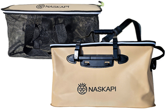 나스카피 다용도 사각 캠핑 설거지통 36L + 건조망 풀세트, 탄베이지