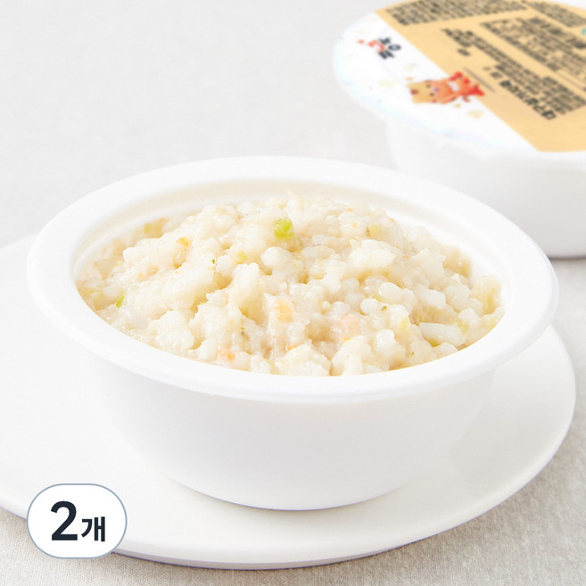 짱죽 중기 9개월부터 이유식 대구살가지죽, 혼합맛(대구살/가지), 200g, 2개