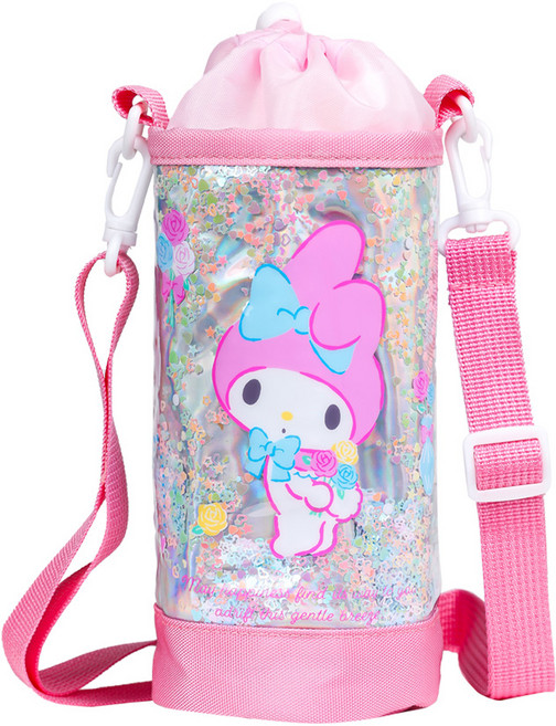 릴팡 산리오캐릭터즈 블링블링 어깨끈 물통주머니, 마이멜로디, 1개