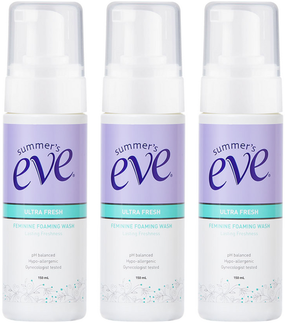 써머스이브 울트라 프레쉬 페미닌 포밍 워시, 150ml, 3개