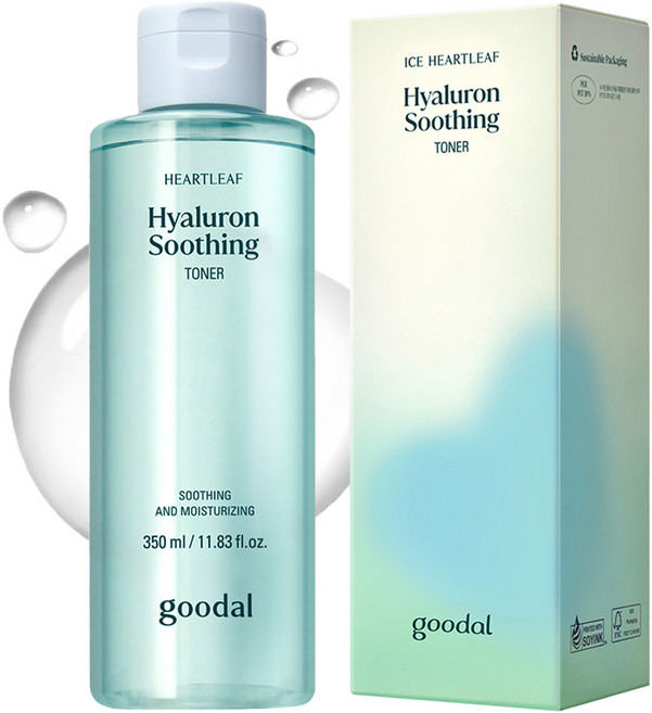 goodal 魚腥草玻尿酸舒緩化妝水, 350ml, 1個