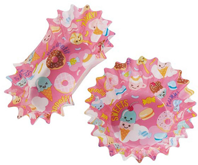 아기자기 토루네 과자 반찬컵 타원형 12p + 원형 10p 세트 P3612, 22개입, 1세트