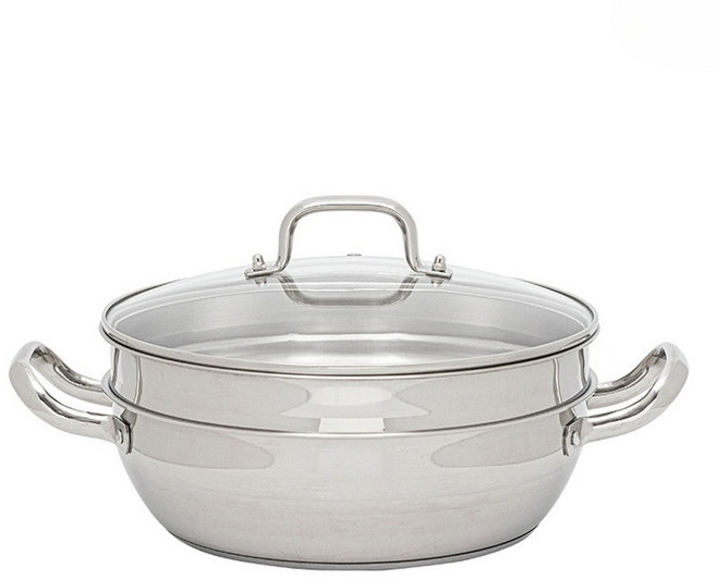 홈파워 인덕션 올스텐 2단 찜기, 24cm, 1개