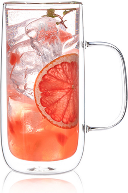 메종오브제 몬즈 더블월 내열유리 이중컵 룽고 600ml, 1개