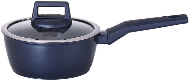 쿠킨 인덕션 그린우드 편수냄비, 18cm, 블루, 1개