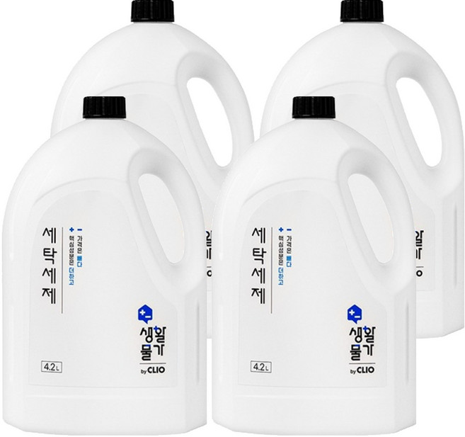 크리오 생활물가 세탁세제 일반드럼겸용, 4.2L, 4개