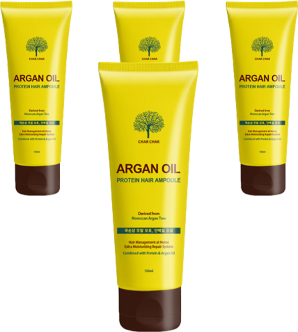 샤샤 아르간 헤어 앰플, 150ml, 4개