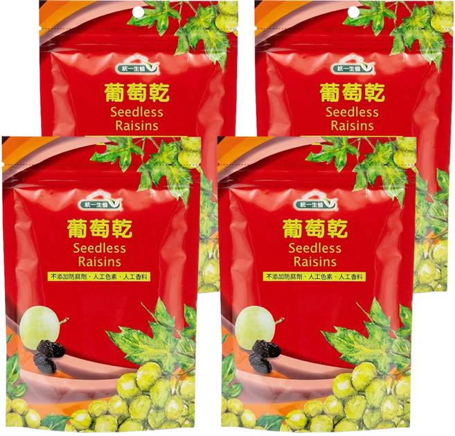 統一生機 葡萄乾, 250g, 4包