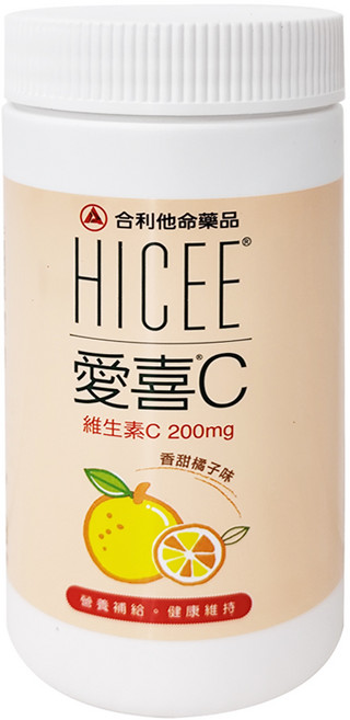 HICEE 愛喜 合利他命 維生素C 口嚼錠 香甜橘子味, 60顆, 12g, 1罐