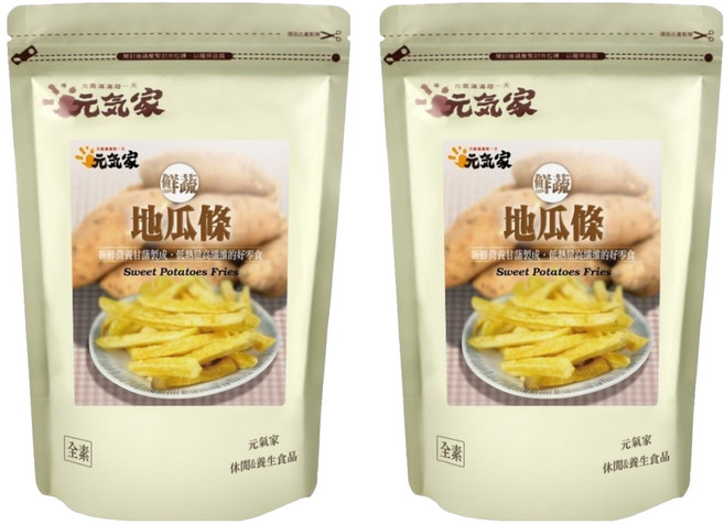元氣家 地瓜脆條, 100g, 2包