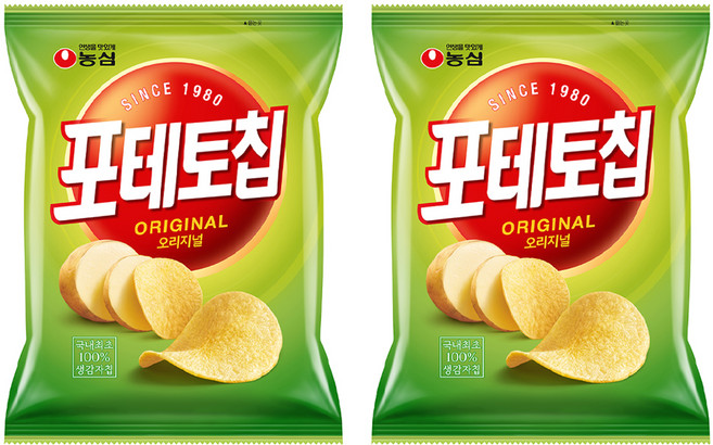포테토칩 오리지널, 110g, 2개