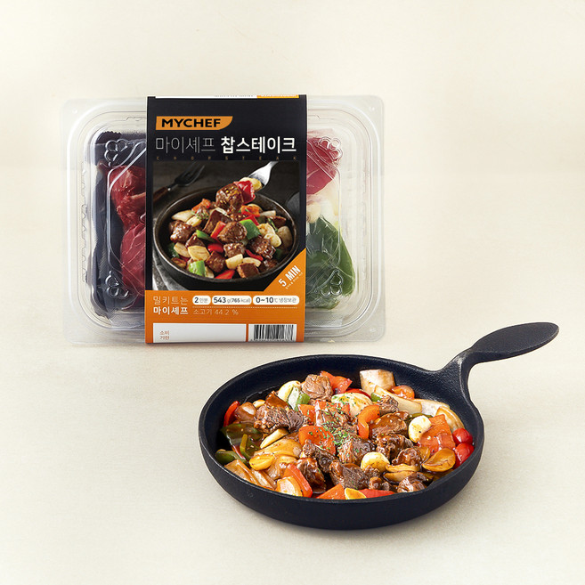 MYCHEF 찹스테이크 2인분, 543g, 1개