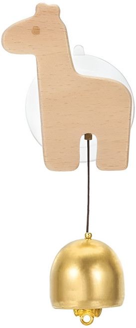 動物造型吸盤式門鈴 玄關鈴 小馬, 木質