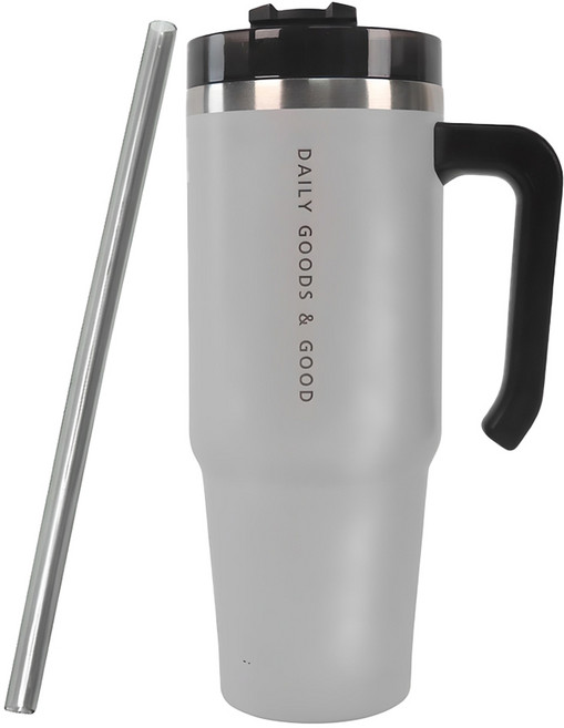 디지지 파스텔 진공 스텐 냉온 텀블러, 웜그레이, 900ml, 1세트