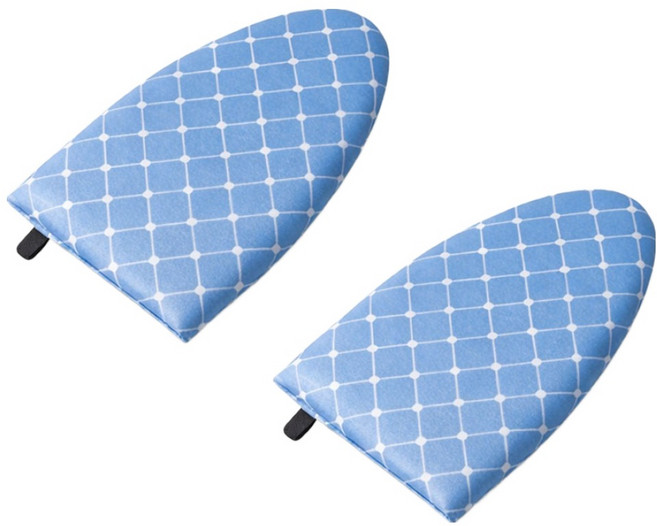 필수플러스 화상방지 스팀 다리미 장갑, 블루, 2개