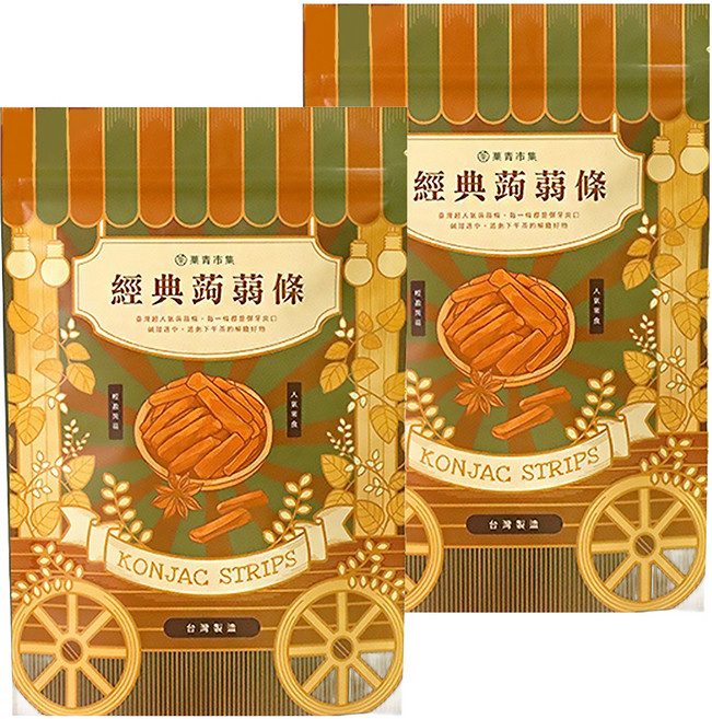 Green Market 菓青市集 麻辣蒟蒻條, 200g, 2包