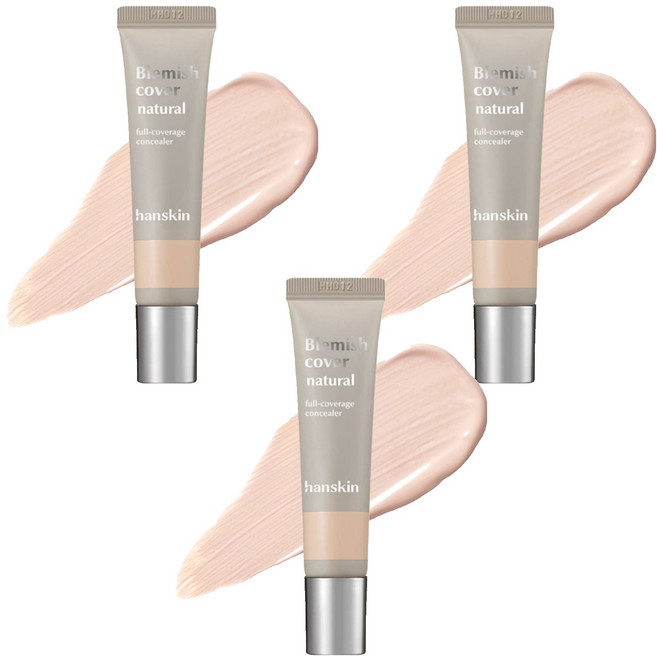 한스킨 블레미쉬 커버 컨실러 12g, 3개, 내추럴