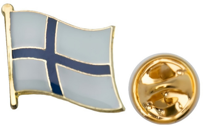 A-ONE 匯旺 國旗別針 NO.061P 芬蘭 2g, 彩色, 1個