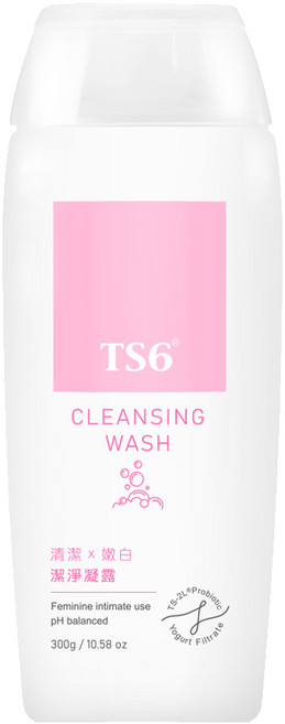 TS6 潔淨凝露 女性私密護理 益生菌萃取 大馬士革玫瑰香氛 pH弱酸性, 300g, 1瓶