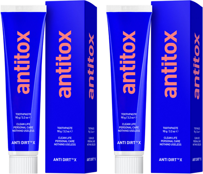 안티톡스 제로앱솔루 치약, 90g, 2개