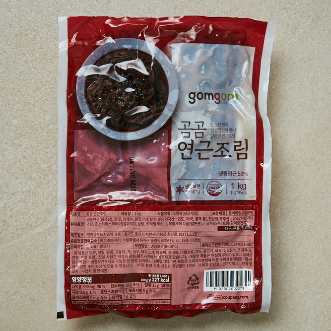 곰곰 연근조림, 1kg, 1개