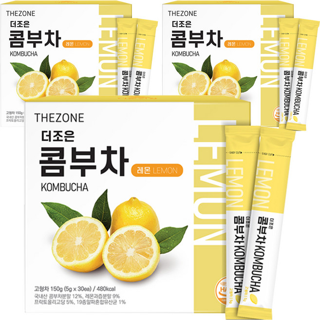 더존건강 더조은 콤부차 레몬, 30개입, 3개, 5g