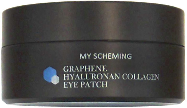 MY SCHEMING 我的心機 石墨烯玻尿酸潤澤膠原眼膜, 60片, 1罐