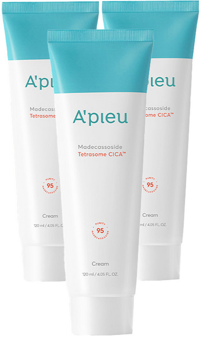 어퓨 마데카소사이드 테트라좀 시카 크림, 120ml, 3개