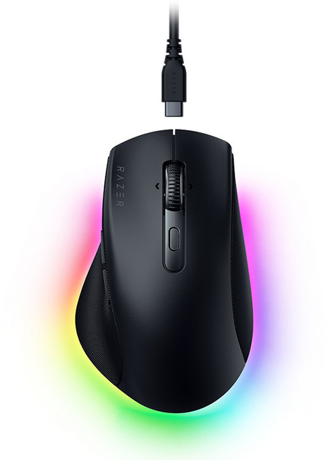 레이저 Pro Click V2 인체공학 블루투스 무선 마우스, 블랙