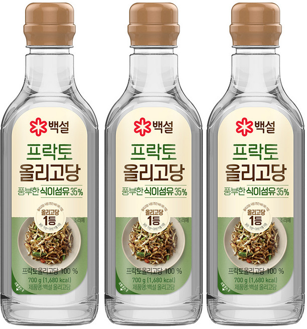 백설 올리고당, 700g, 3개