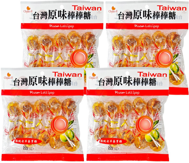 Chiao-E 巧益 台灣原味小梅棒, 140g, 4袋