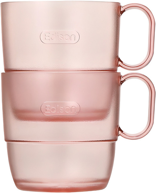 에디슨 유아용 에코젠 컵, 핑크, 2개, 240ml