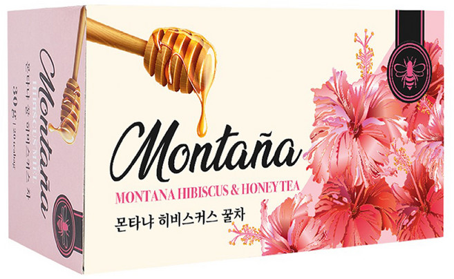 몬타냐 꿀 히비스커스차, 20개입, 1개, 1.5g