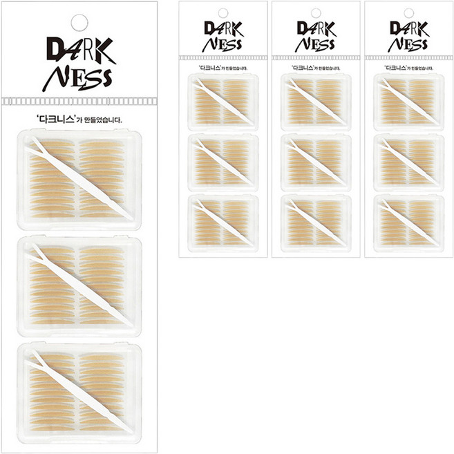 다크니스 누드 쌍꺼풀테이프 단면 OPP 264p, 스킨톤, 4개
