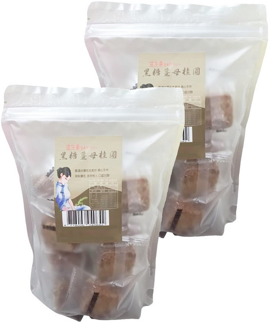 蔡薑君 益生菌黑糖薑母桂圓, 17g, 15個, 2袋