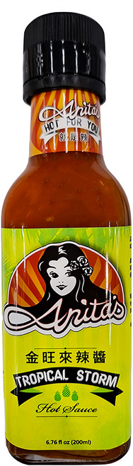 Anita's 安妮塔 金旺來鳳梨辣醬 全素, 200ml, 1瓶
