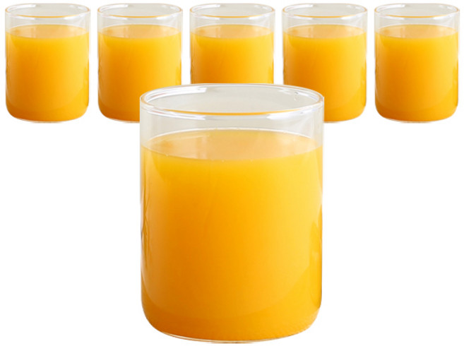 마카 내열유리 컵 C03 420ml, 6개