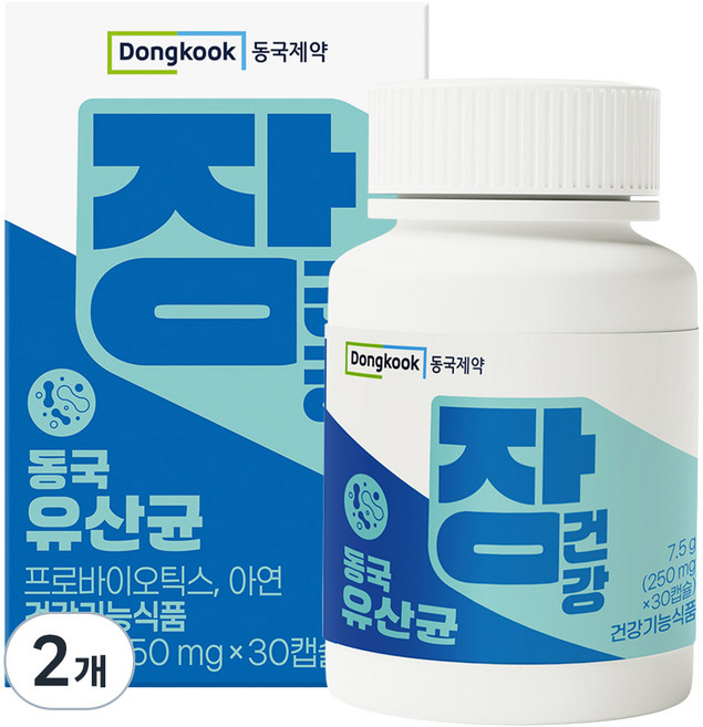 동국제약 장건강 동국 유산균 7.5g, 2개, 30정