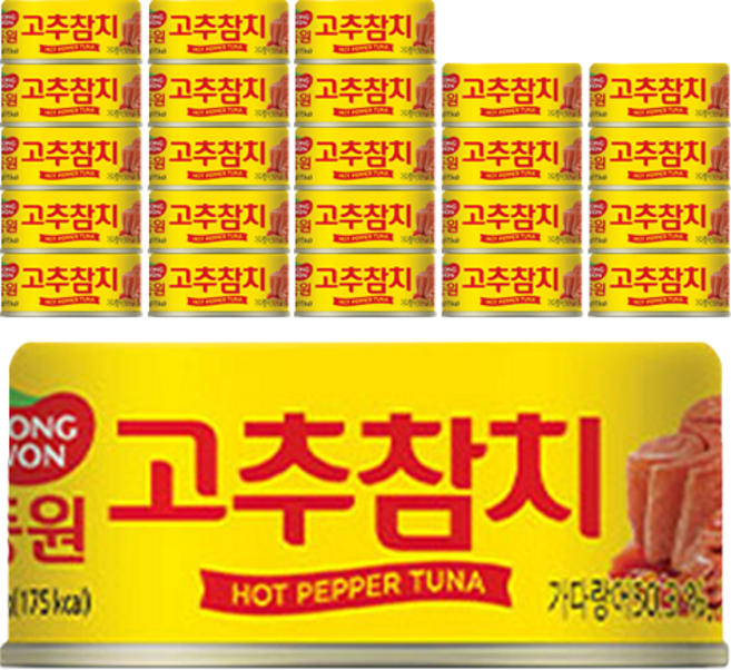 동원참치 고추 참치, 135g, 24개