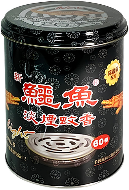 鱷魚 蚊香淡煙, 1罐, 60個