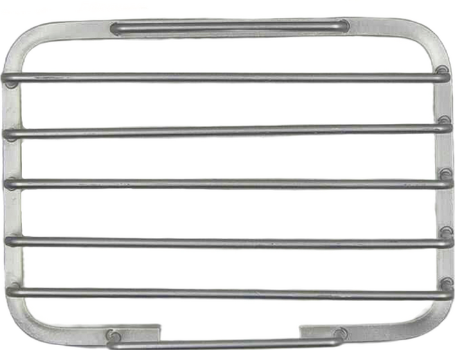 太空鋁霧面簡約肥皂架 12.5 x 9 x 3cm, 霧面簡約 白色, 1個