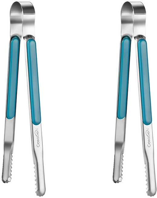 까사베니 다용도 스텐 집게 대, 혼합색상, 2개