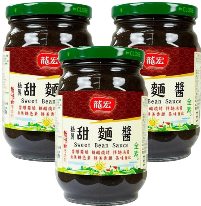 龍宏 秘製甜麵醬, 450g, 3罐