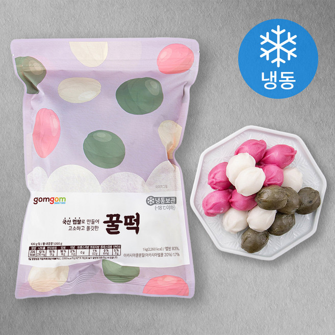 곰곰 꿀떡 (냉동), 1kg, 1개입, 1개