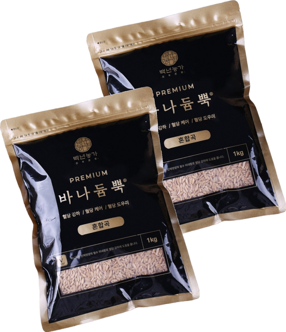 백년농가 바나듐뿍 혼합곡, 2개, 1kg